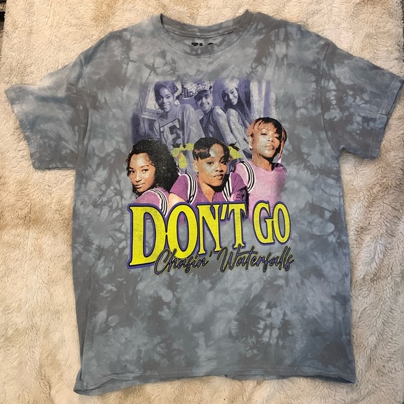 TLC Tops - TLC Band Tee Don’t Go Chazin Waterfalls - NWOT Minor Flaw